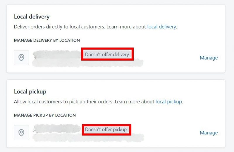 Doesn’t offer delivery