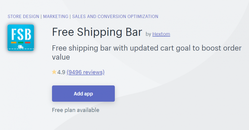 Free Shipping Bar