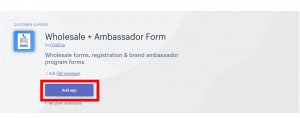 Wholesale + Ambassador Forms