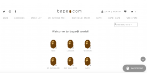 事例③：A BATHING APE PIRATE STORE